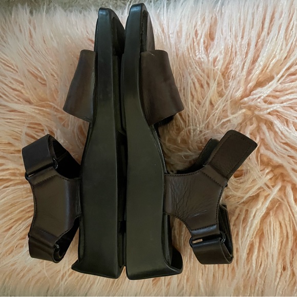 Prada Leather Sandals Adjustable Ankle Straps Y2K - Picture 9 of 15